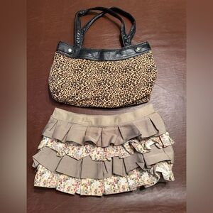 Thirty-One Black Satin Lined Bag